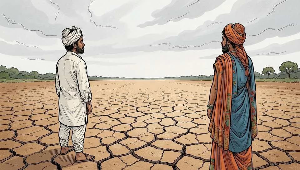 A farming family in their field
